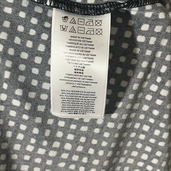 Michael by Michael Kors Black White Print Wrap Dress XL (Plus Size) - Picture 8 of 8